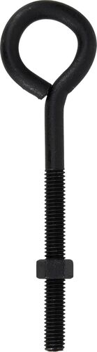 Eye Bolt with Nut Black Flagged