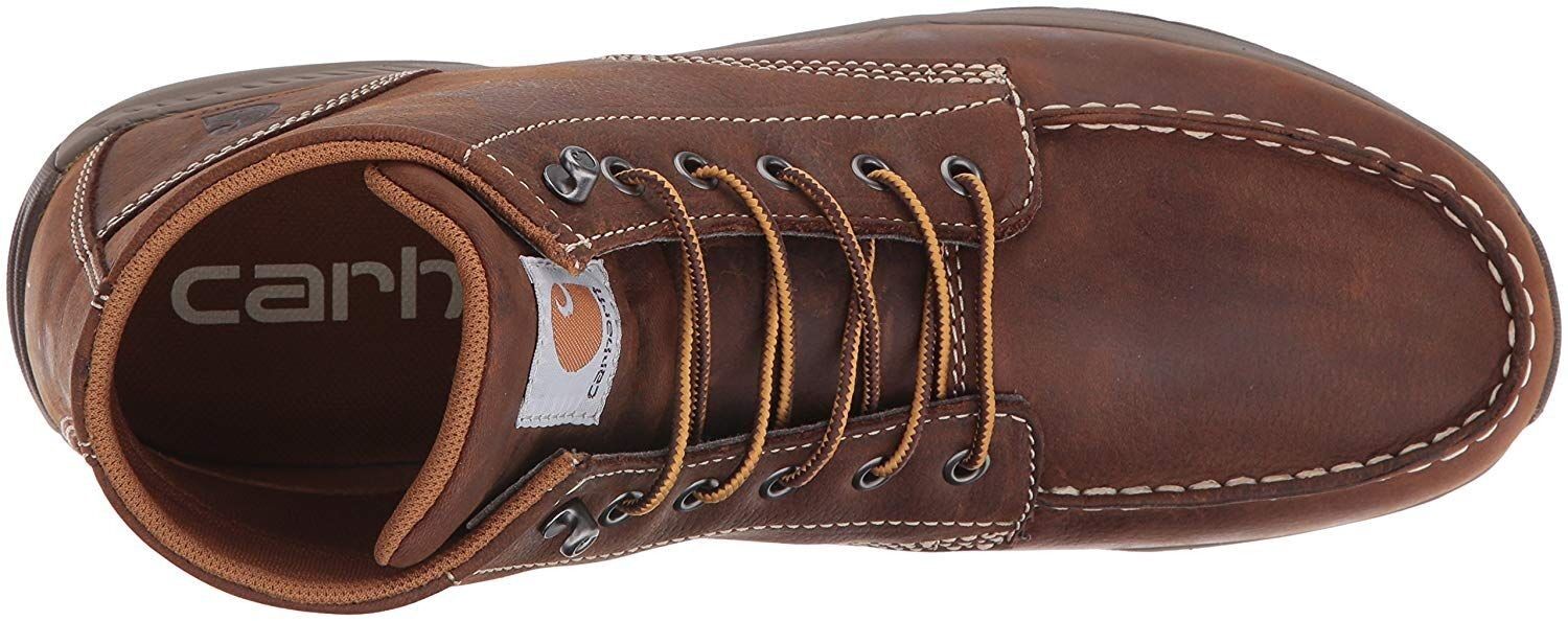 Carhartt Men s 4 Brown Lightweight Moc Toe Caswedge Work Boot