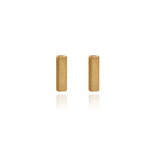 Sleek Simple Bar Earrings in Gold
