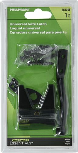 Hardware Essentials Universal Gate Latch in Black