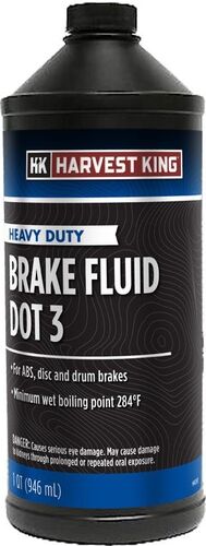 Heavy Duty DOT 3 Brake Fluid - 1 Quart
