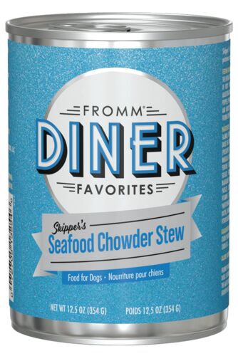 Diner Favorites Skipper's Seafood Chowder Stew Wet Dog Food - 12.5 oz