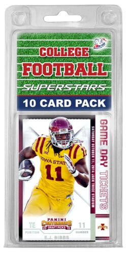 10-Pack Iowa Hawkeyes College Football Superstars Starter Kit Trading Cards