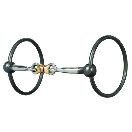 Ring Snaffle Bit with Sweet Iron Dogbone Mouth