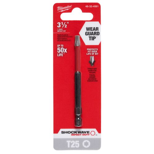 3-1/2" SHOCKWAVE Impact Torx Bit 1-Pack - T25