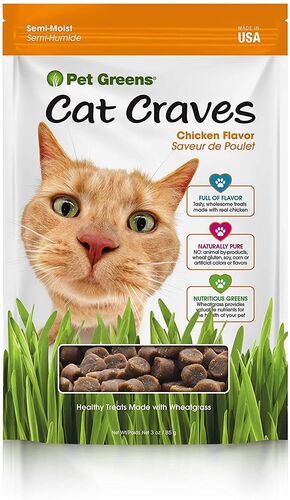 Pet Greens Cat Craves Chicken Cat Treat 3 oz