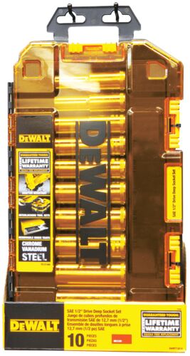 10 Piece SAE Deep Socket Set