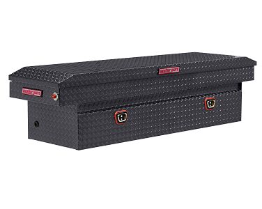 10.5 Cu Ft Standard Aluminum Saddle Box in Gunmetal Gray