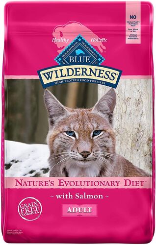 Wilderness High Protein Natural Adult Dry Cat Food Salmon - 11 Lb