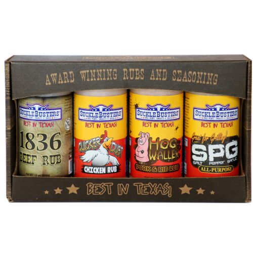 4-Pack BBQ Rub Gift Box