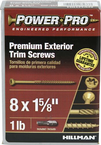 Power Pro Premium Exterior Trim Screws