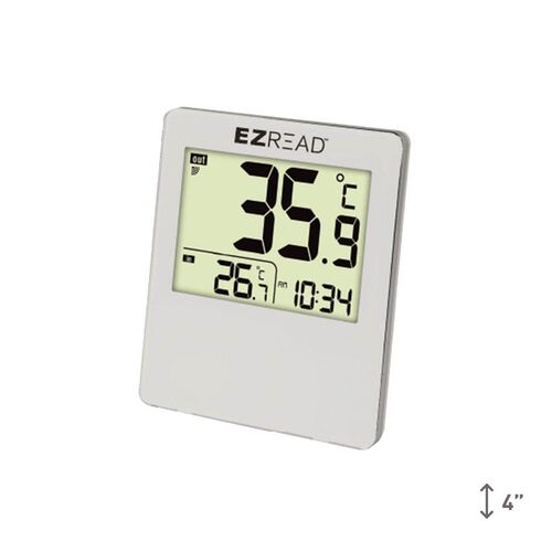 Large Digital Thermometer with Clock