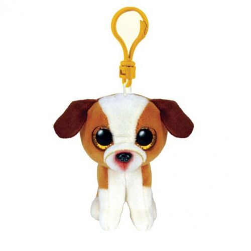 Beanie Boos 3" HUGO the Brown Dog Plush Toy - Key Clip