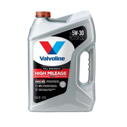 5W-30 Full Synthetic High Mileage with Maxlife Techonology Motor Oil - 5 Quart