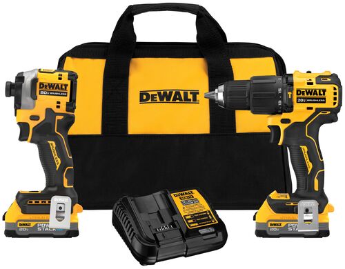 20V Powerstack Hammer Drill and Impact Driver Kit