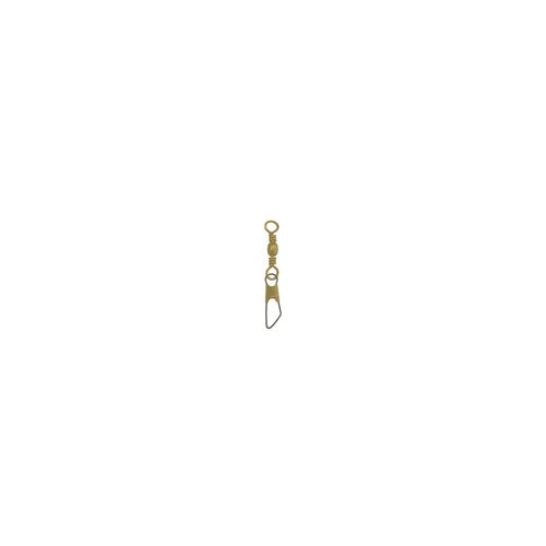 Barrel Fishing Swivel W/Safety Snap Brass Pack Of 7 Size 14