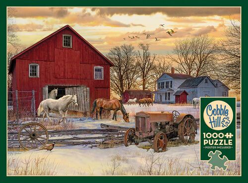 Winter on The Farm - 1000 Piece Puzzle