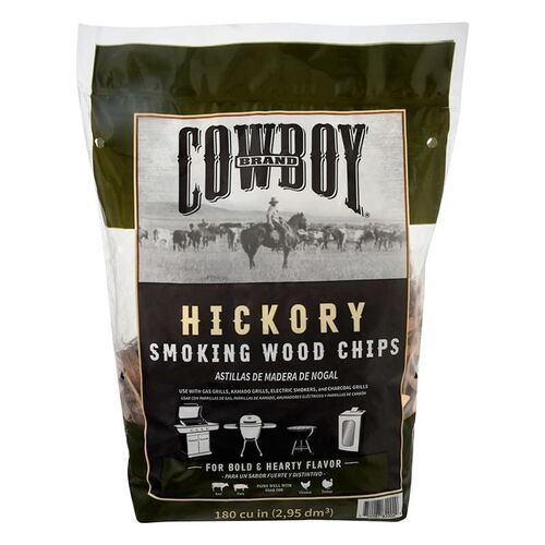 Hickory Smoking Wood Chips - 180 cu in