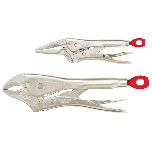 10" Curved Jaw & 6" Long Nose Torque Lock Locking Pliers Set