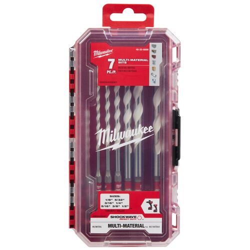 SHOCKWAVE Impact Duty Carbide Multi-Material Drill Bits - 7 Piece Set