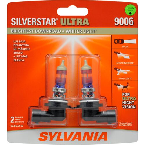 9006 SilverStar Ultra Halogen Headlight Bulb - 2 Pack