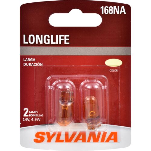 168NA Long Life Bulb - 2 Pack