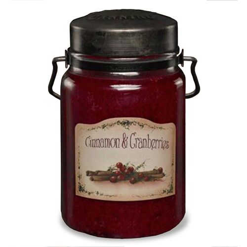26 Oz Cinnamon & Cranbery Candle Jar