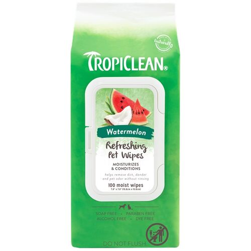 Watermelon Dog Wipes for Paws and Butt - 100 Count