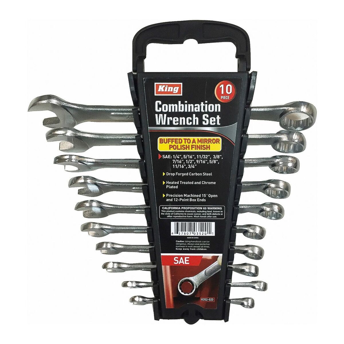 KING Combination Wrench Set, Metric, 8 mm to 32 mm (14-PC Set