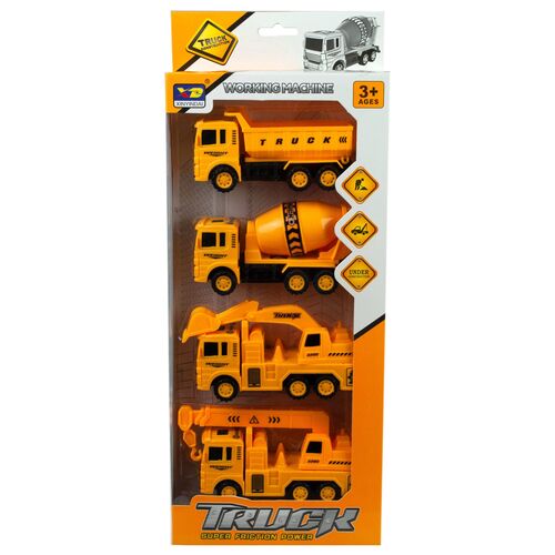 Construction Trucks 4-Pack