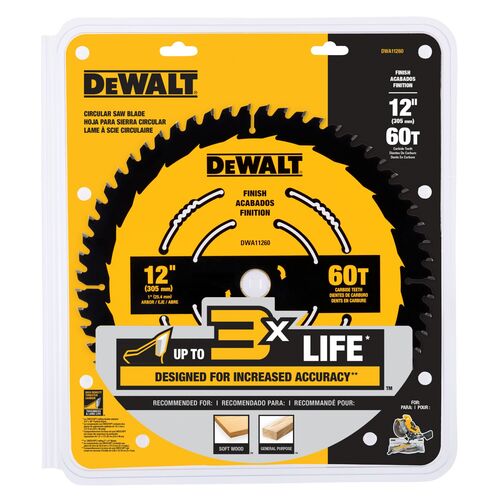 12" Finish Saw Blade (60 Tooth)