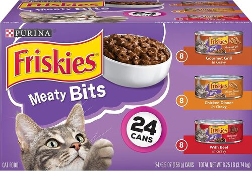 Meaty Bits Variety PackCanned Cat Food - 24-Pack of 5.5 oz. Cans