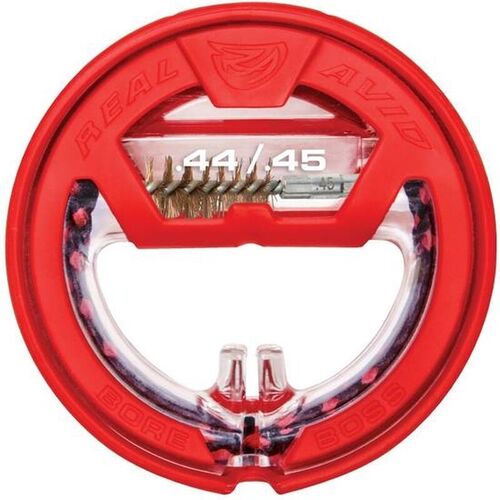 .44/.45 Caliber Single Pass Pull Through Bore Cleaner 12" Cable 8.5" Mop with Storage Handle