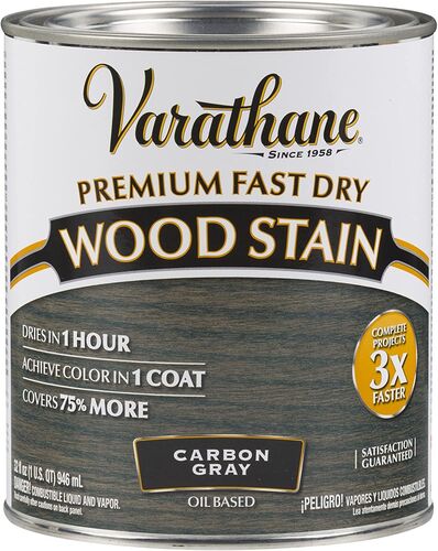Quart Premium Fast Dry Wood Carbon Gray Stain