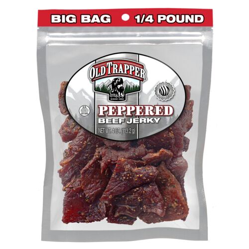 Traditional Style Jerky - Peppered 4 oz bag