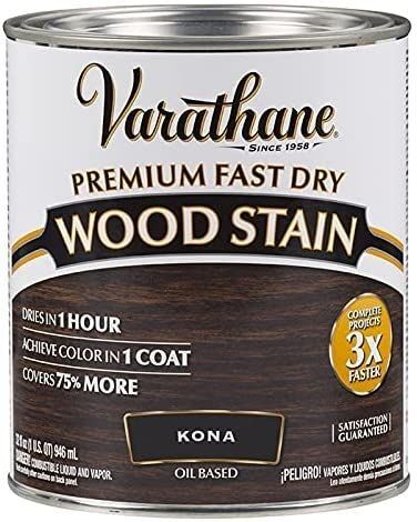 Premium Fast Dry Wood Stain Kona Paint - Quart
