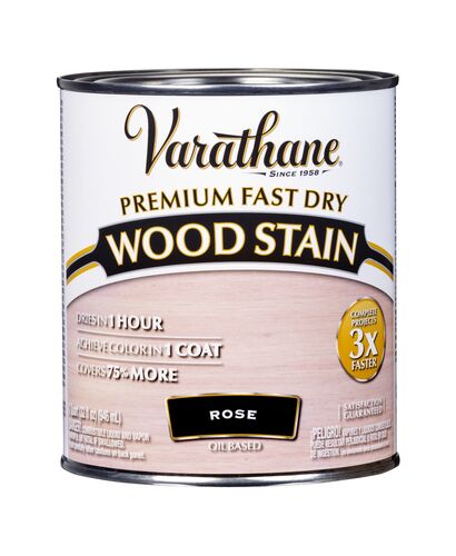 Premium Fast Dry Wood Stain Rose Paint - 1/2 Pint