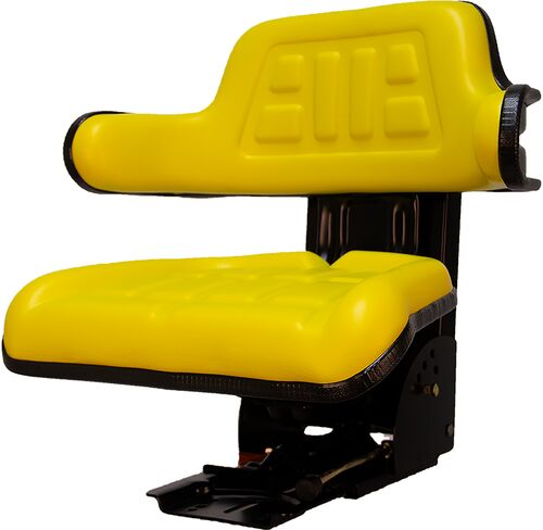 Universal Tractor Seat with Adjustable Suspension in Yellow