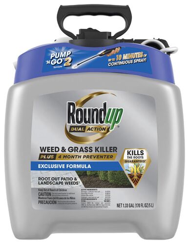 Dual Action Weed & Grass Killer Plus 4 Month Preventer - 1.25 Gallon Refill
