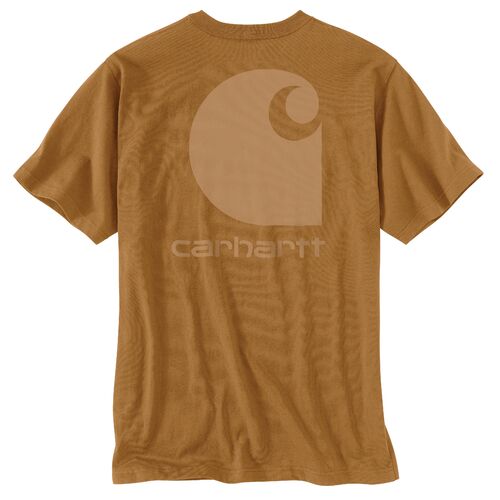 Men's Relaxed Fit Heavyweight Short Sleeve Pocket C Graphic T-Shirt