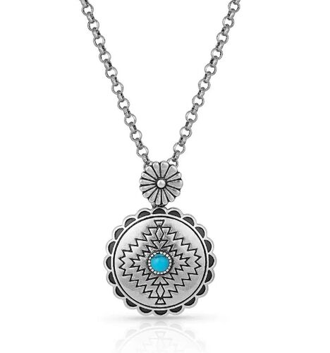 Center of the Storm Turquoise Necklace