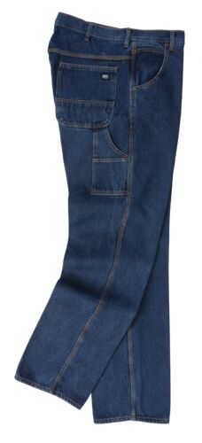 Men's Performance Comfort Denim Dungaree in Indigo Denim Enzyme Wash