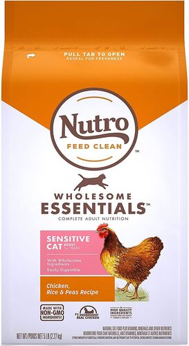 Wholesome Essentials Chicken & Brown Rice Dry Cat Food - 5 Lb