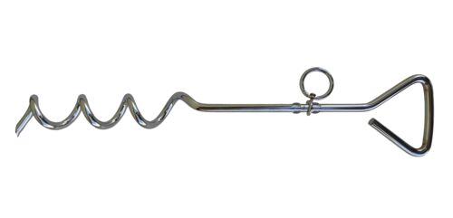 18" Dog Tie-Out Spiral Stake