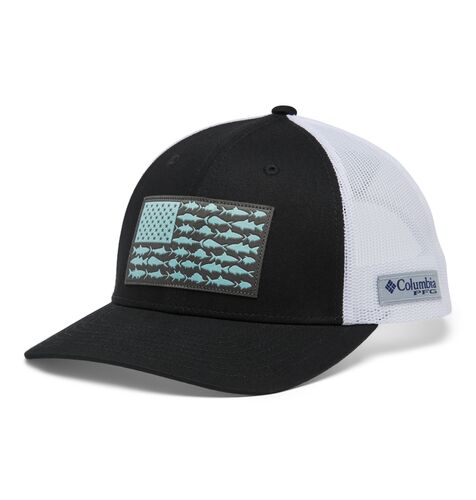 Men's High Crown Fish Flag Mesh Ball Cap