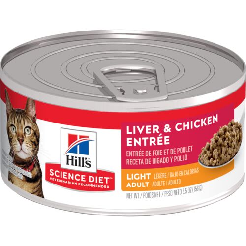 Adult Light Liver & Chicken Entree Cat Food - 5.5 oz Can