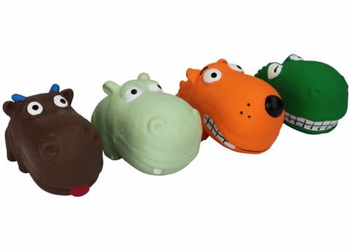 3.5" Mini Latex Animals Dog Toy - Assorted Colors and Animals