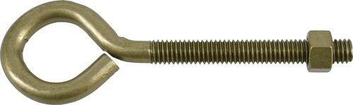 Gold Flagged Eye Bolt with Nut