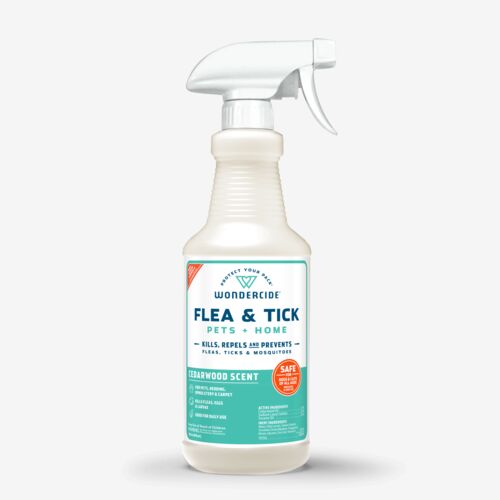 Cedarwood Flea & Tick Spray for Pets + Home with Natural Essential Oils