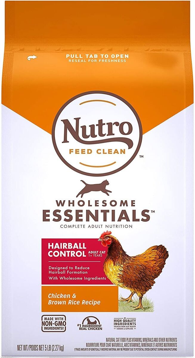 Nutro Wholesome Essentials Hairball Control Adult Dry Cat Food